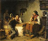 Blick Uber Die Sierra Nevada Paintings - Die Marchenerzahlerin by Franz Von Defregger